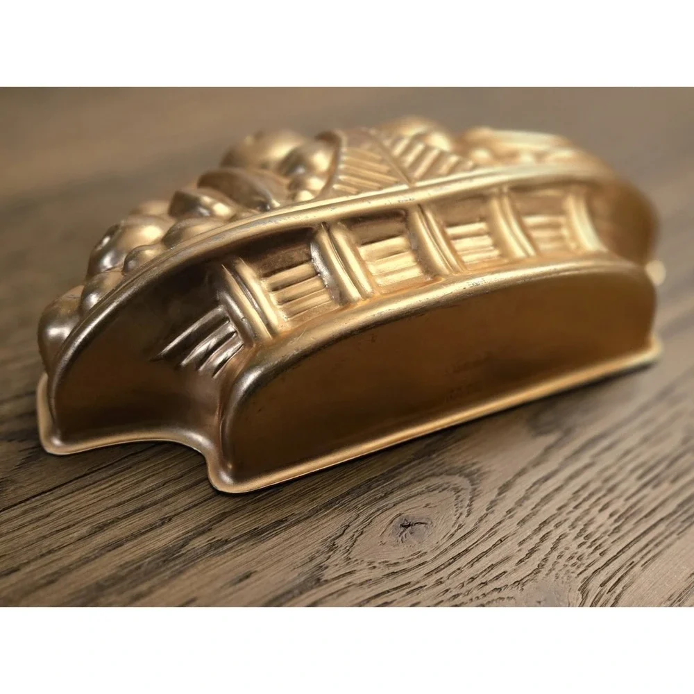 Vintage Mirro Copper Tone Mold Set Fruit‎ Design 3 Piece *Made USA Cottagecore
